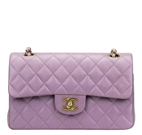 chanel handbag purple|light purple chanel bag.